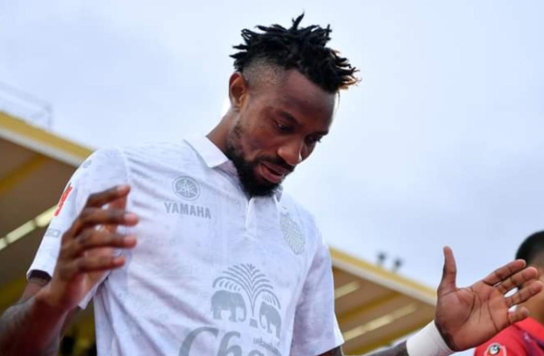 Jonathan Bolingi lors d'une rencontre de Buriram United.