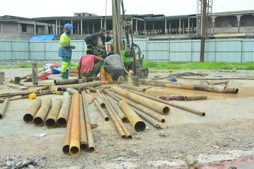 Travaux de construction du nouveau marché Zando