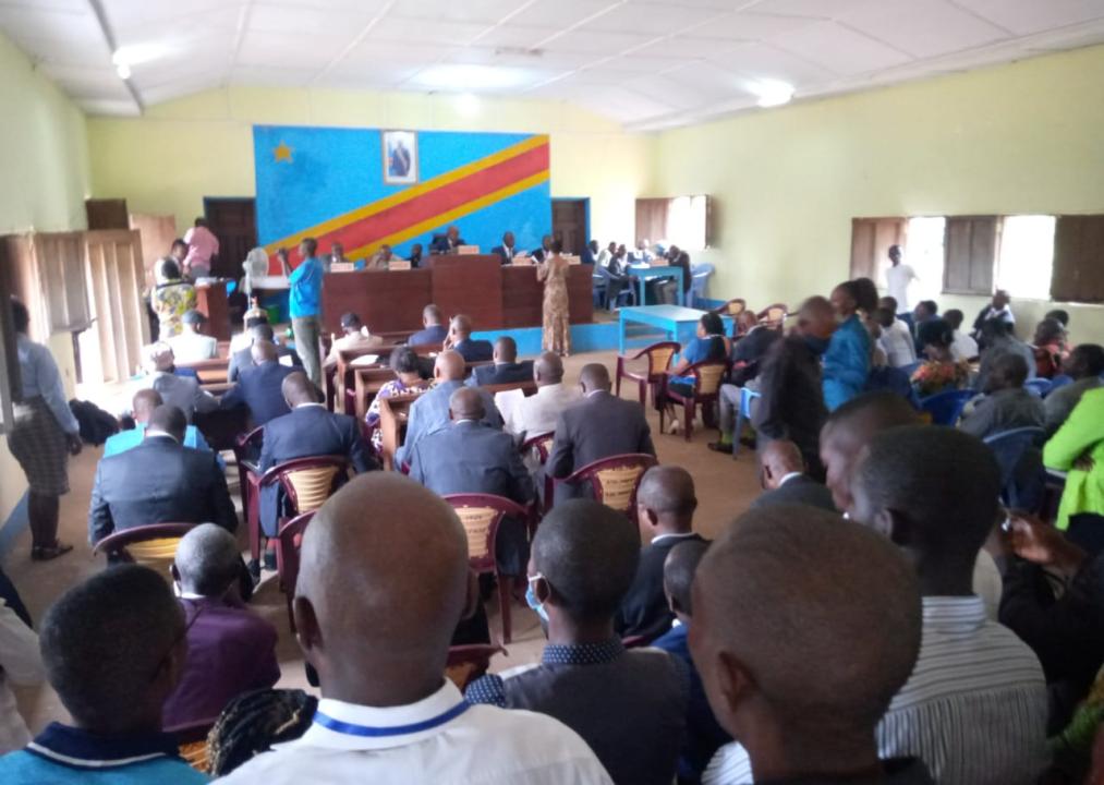Plénière à l'assemblée provinciale du Kasaï