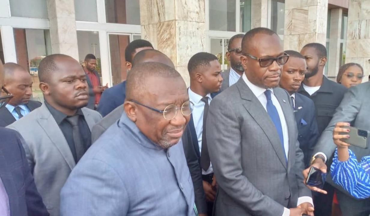 Les membres du G13 après leur refus de poursuivre le débat sur l'examen de la loi électorale à la loi électorale à l'AN