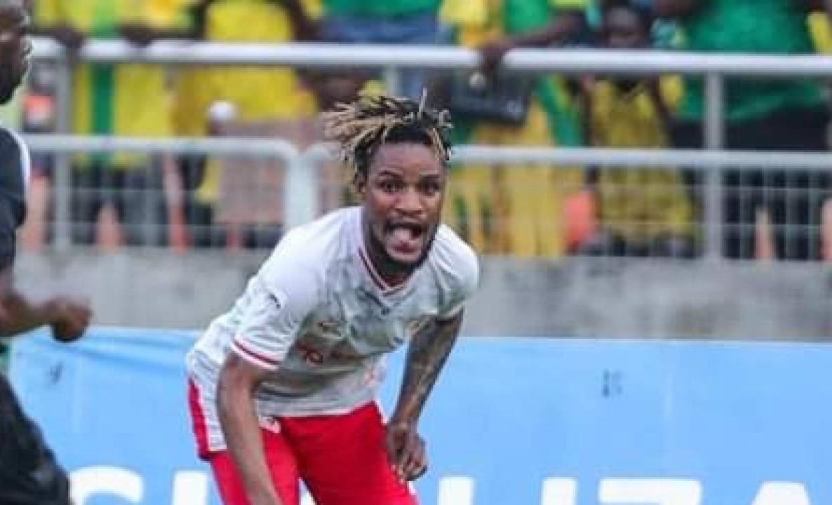 Henock Inonga Baka, lors de la rencontre Simba SC- Young Africans, au Benjamin Mkapa National.
