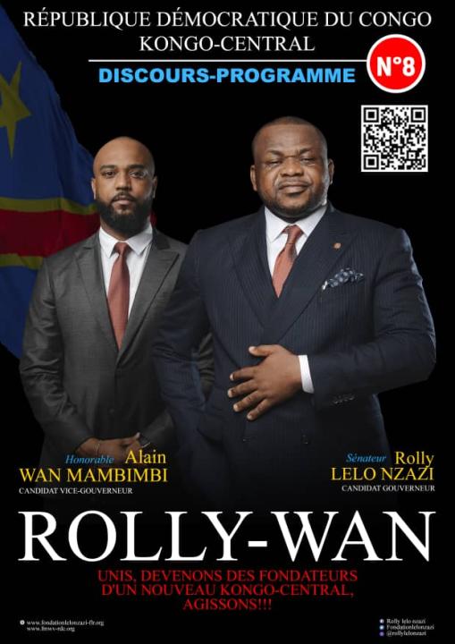 De gauche à droite, le député Alain Wan Mambimbi et le sénateur Rolly Lelo Nzazi