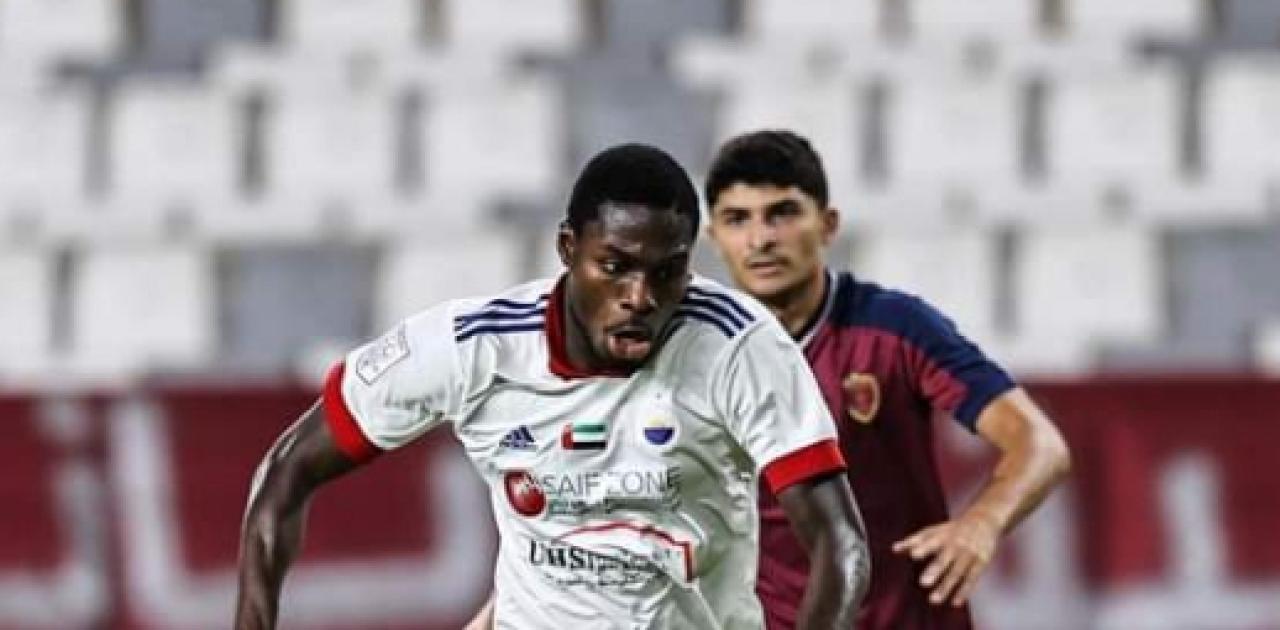 Ben Malango lors de la rencontre Al Wahda FC- Al Sharjah FC.