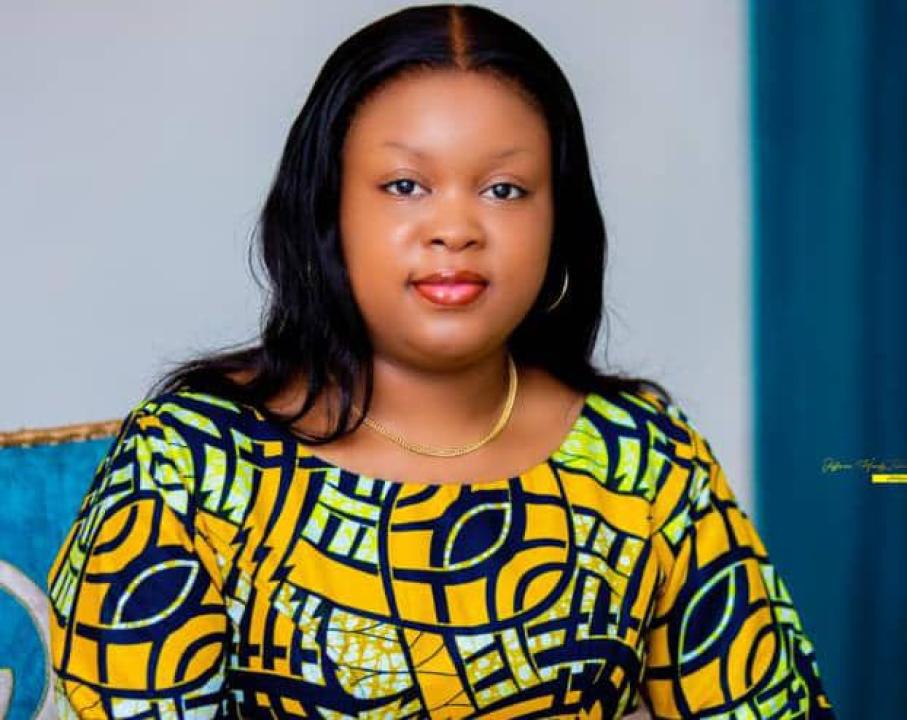 Christelle Muabilu, présidente de l'Asbl " La Ressource pour le bien être"
