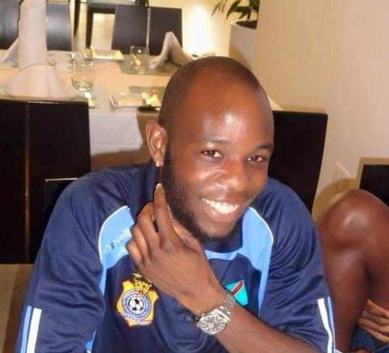 Jody Lukoki lors du rassemblement de l'équipe nationale de la RDC à Kinshasa.