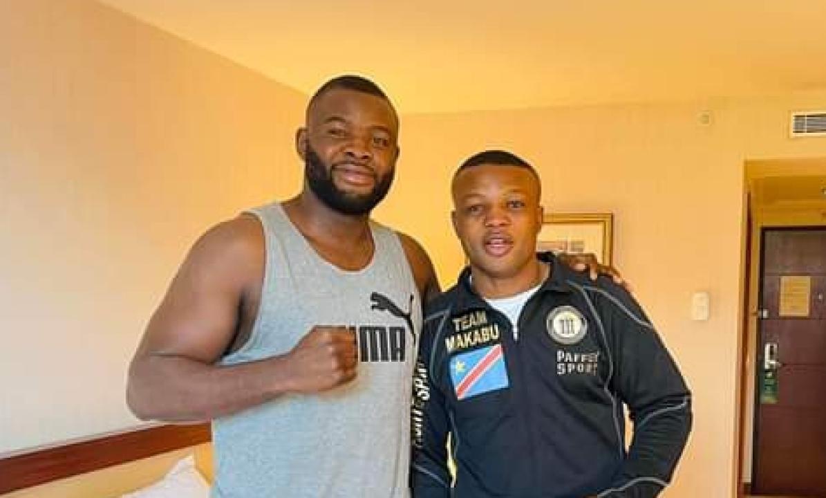 Martin Bakole et Junior Makabu à Paris.