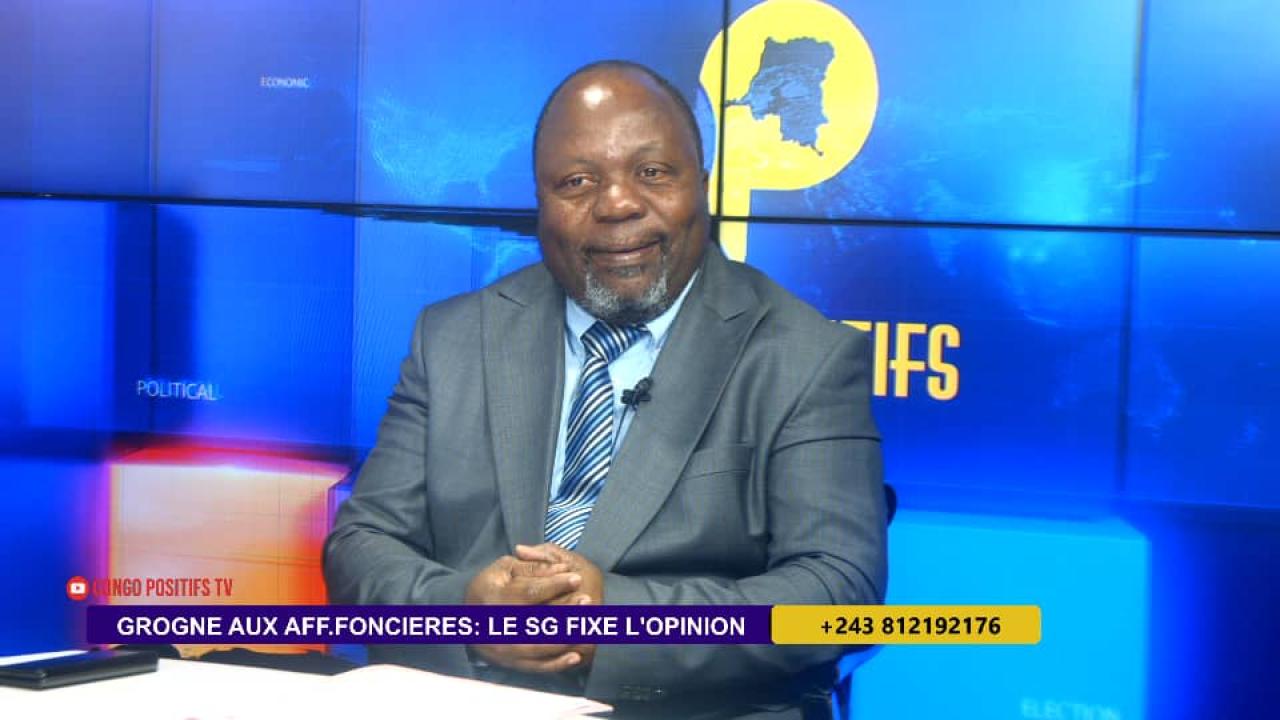 Le secrétaire général aux affaires foncières Gérard Mugangu