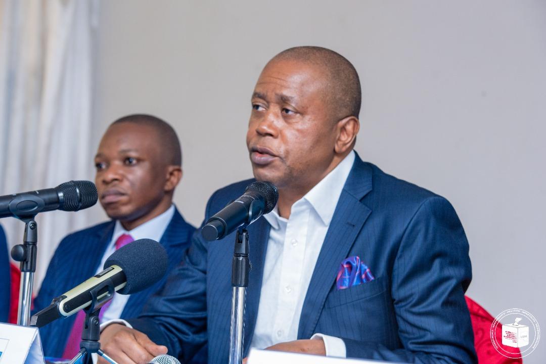 Le Président de la CENI, Denis Kadima lors du lancement de la formation des préposés à la collecte des données cartographiques
