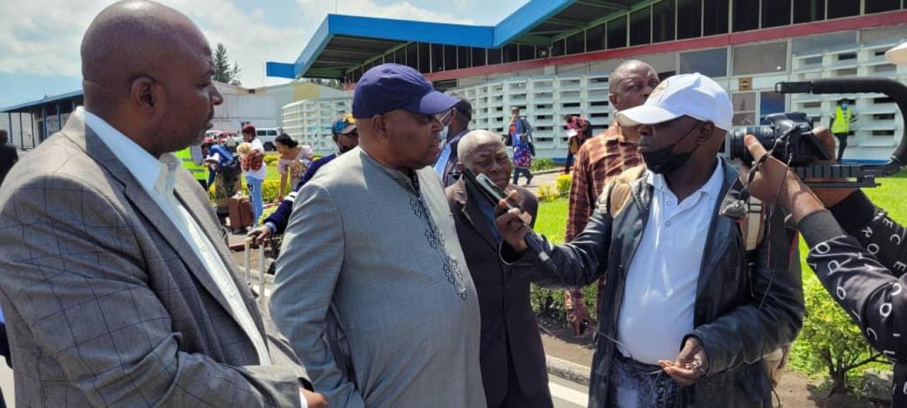 Arrivée à Goma du ministre d'État en charge au développement ural François Rubota pour une mission officielle