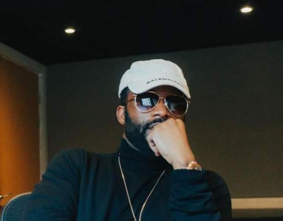 Fally Ipupa, dans un studio d'enregistrement à Paris. [Photo d'illustration]