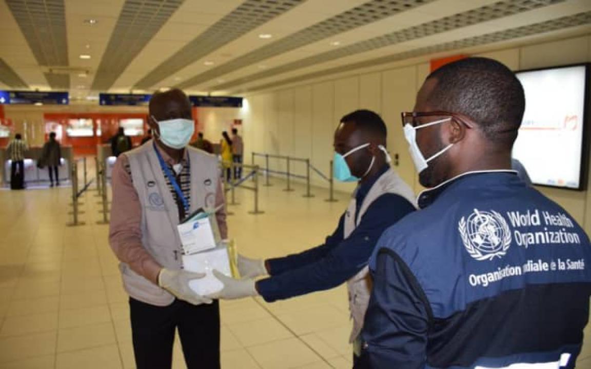 Quelques agents du PNHF recevant les matériels sanitaires anti Covid-19 [Photo d'illustration]