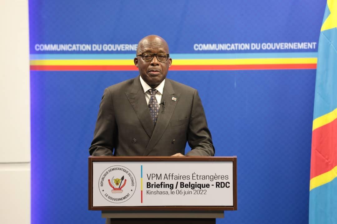 Le Vice-premier ministre, ministre des Affaires Étrangères Christophe Lutundula