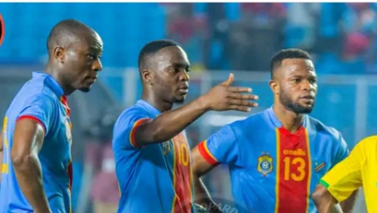 Les Léopards de la RDC, lors de la rencontre face aux Panthères du Gabon.