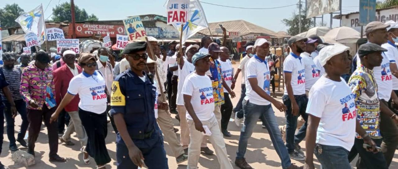 Marche de l'UDPS et alliés en soutien aux FARDC