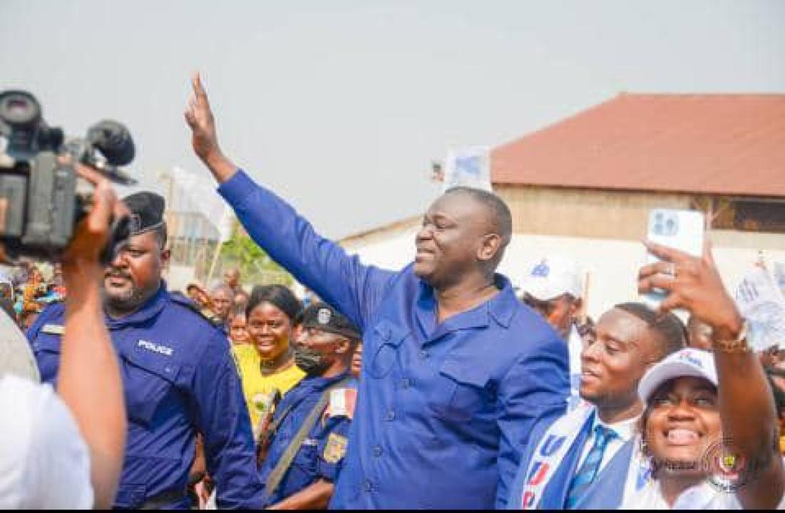 Arrivée du ministre des PTNTIC, Augustin Kibasa Maliba,à Mbujimayi