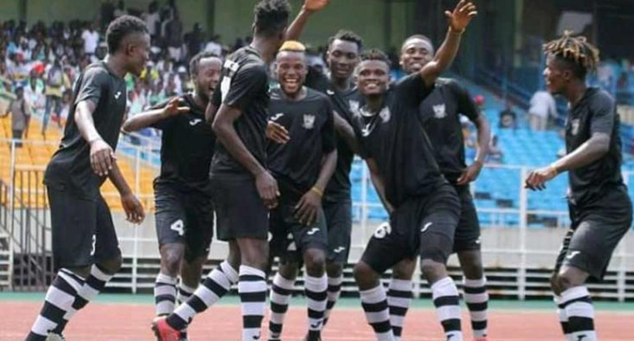 Les joueurs de l'AC Rangers en pleine célébration d'un but, lors d'un match de Linafoot. [Photo d'illustration]