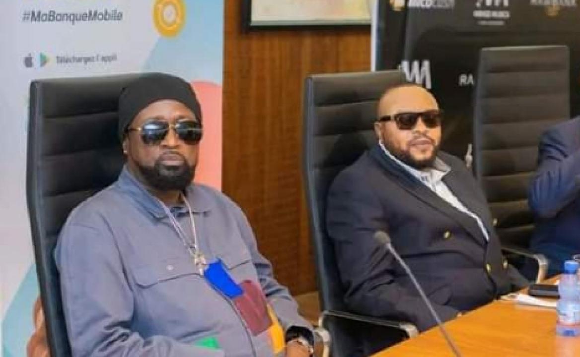 Les deux administrateurs de Wenge Musica 4x4, Werrason et JB Mpiana, lors d'une conférence de presse à Kinshasa. [Photo d'illustration]