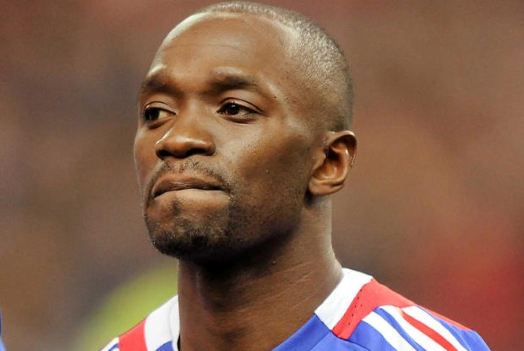 Claude Makelele lors d'une rencontre de l'équipe de France.