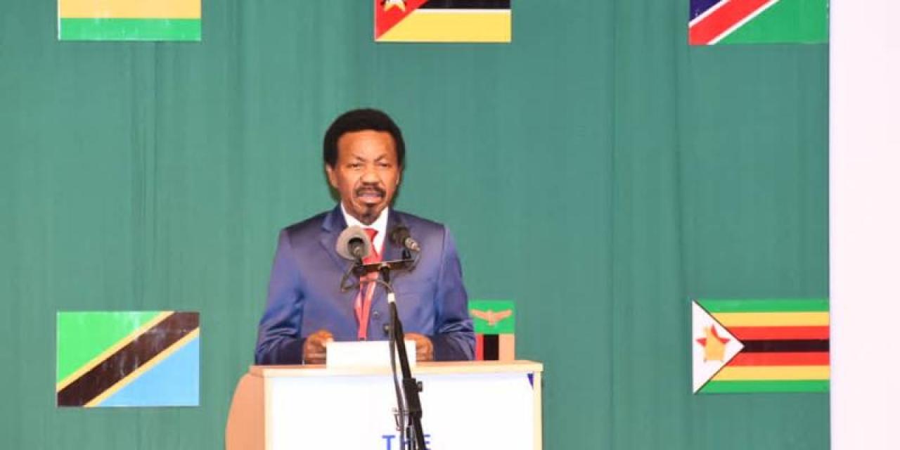 *Le président de l'Assemblée nationale de la RDC, Christophe Mboso lors de son speech au forum des parlementaires de la SADC*