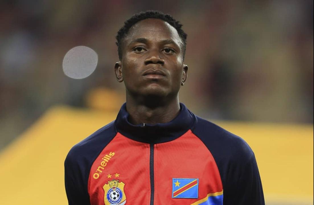 Karim Kimvuidi sous les couleurs de la RDC, lors du CHAN Cameroun 2021.