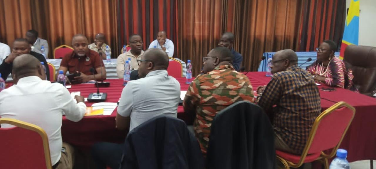Quelques participants à l'atelier de normalisation de l'exploitation minière artisanale en RDC réunis en groupe des travaux