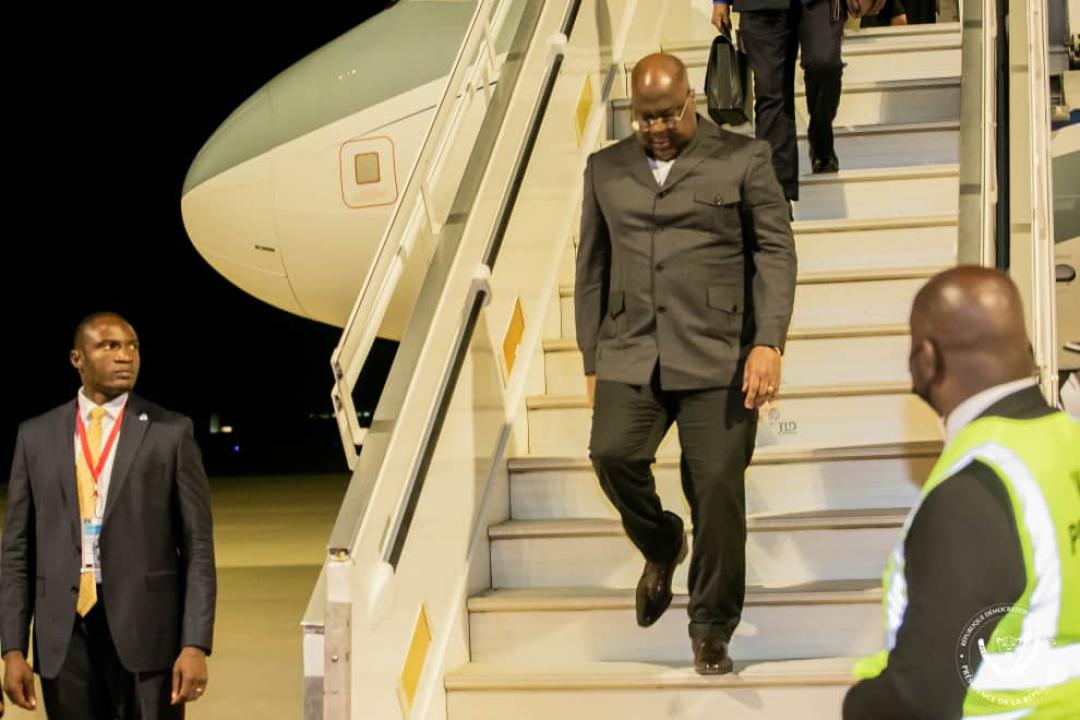 Félix Tshisekedi foule le sol zambien pour la 4e réunion de coordination de l'UA