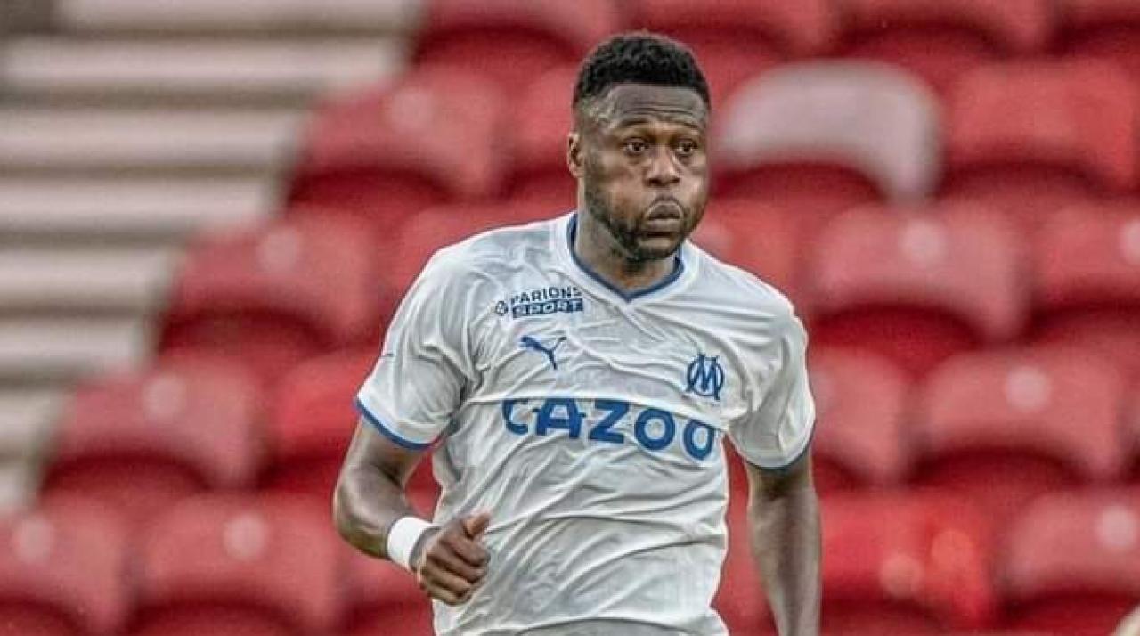 Chancel Mbemba sous les couleurs de l'Olympique de Marseille.