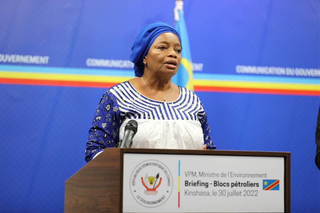 Ève Bazaiba, VPM en charge de l'Environnement et développement durable