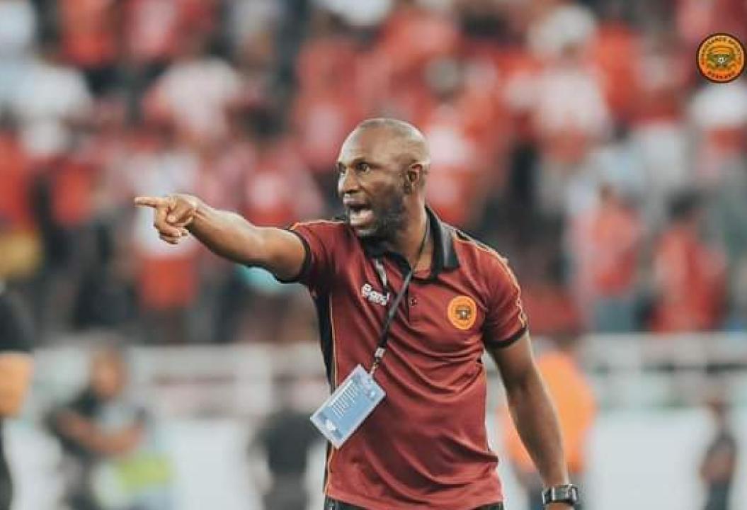Florent Ibenge, lors d'une rencontre de la Renaissance Sportive de Berkane.