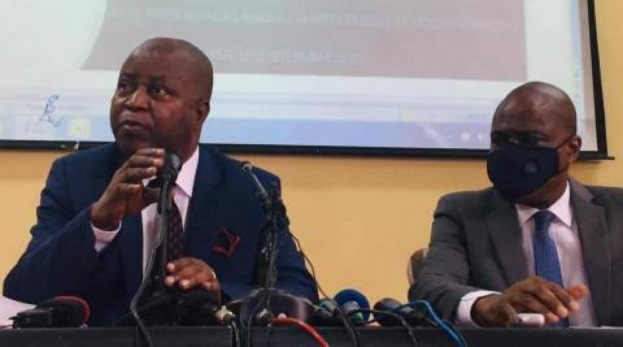 De gauche à droite. L'ancien Premier ministre Adolphe Muzito et président du parti Nouvel Élan et le president de l'ECIDé Martin Fayulu.