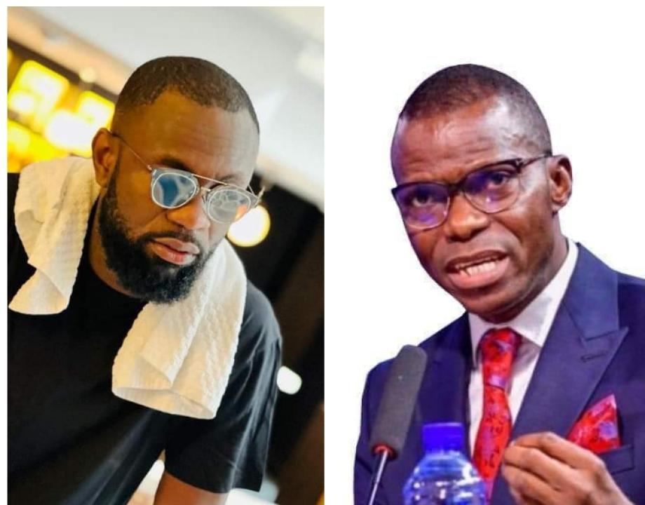 Le chanteur, Fabregas et le député national, Eliezer-Charmant Ntambwe Mposhi.