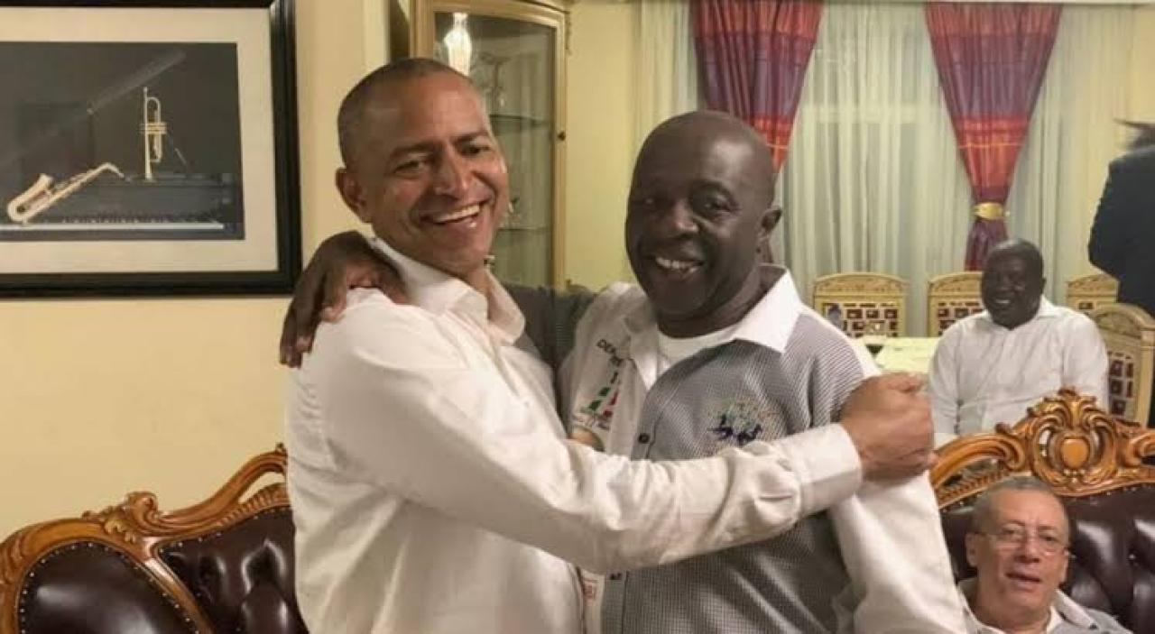 De gauche à droite, Moïse Katumbi et Christian Mwando [ Photo d'illustration]