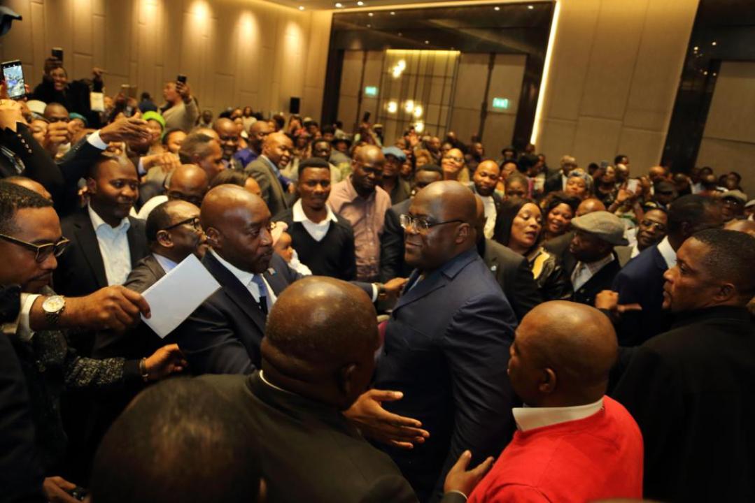 Le chef de l'État, Félix Tshisekedi et la diaspora congolaise installée à Bruxelles, aux Pays-Bas et ai Luxembourg