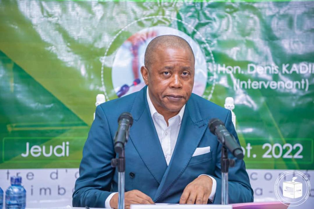 Le président de la CENI Denis Kadima