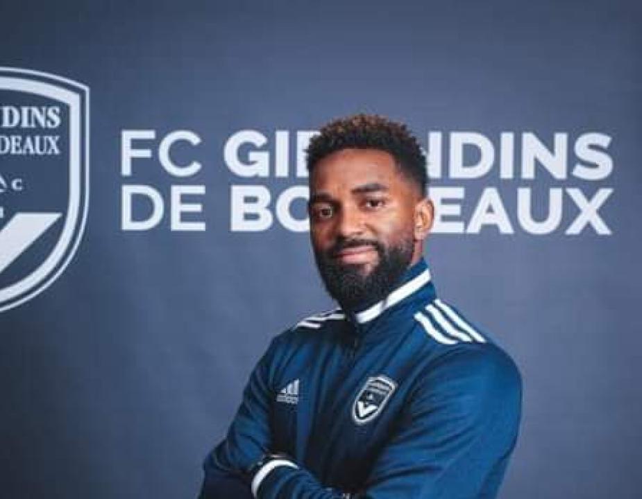 Vital Nsimba sous les couleurs du FC Girondins de Bordeaux.