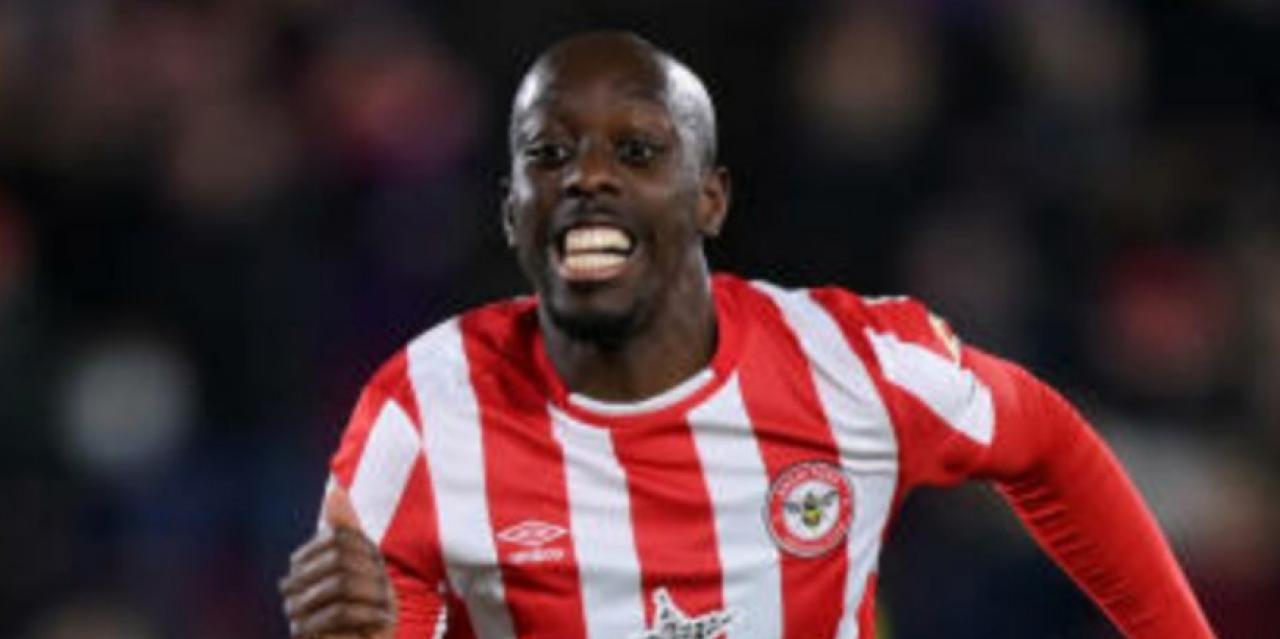Yoane Wissa sous les couleurs de Brentford FC.
