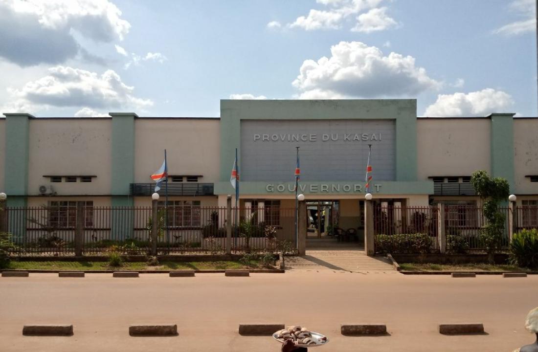 Le bâtiment du gouvernorat du Kasaï