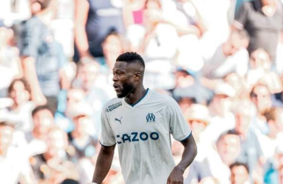 Chancel Mbemba sous les couleurs de l'Olympique de Marseille.
