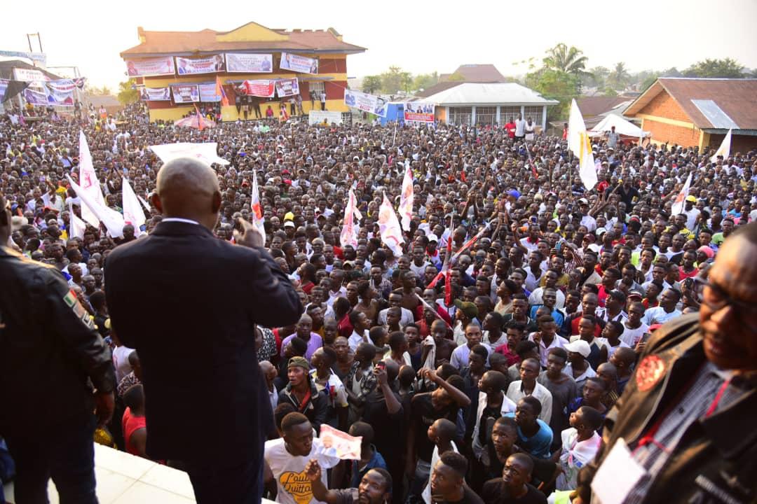 Le président de l'UNC Vital Kamerhe lors d'un meeting en RDC [ Photo d'illustration]