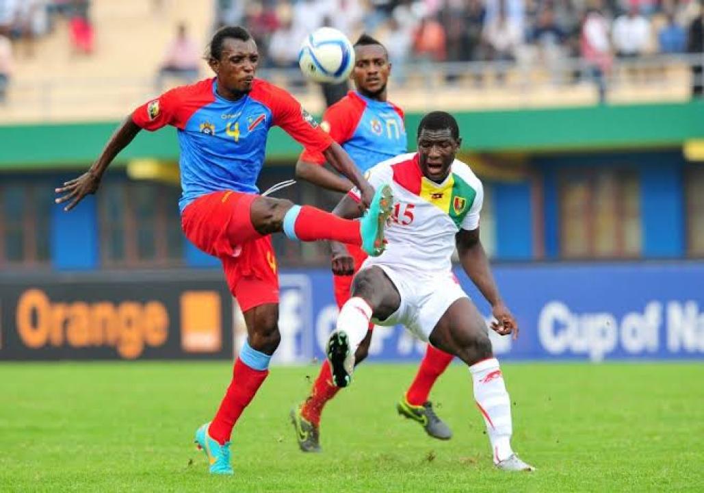 Le défenseur Padou bompunga sous les couleurs des léopards de la RDC lors du CHAN 2016 au Rwanda 