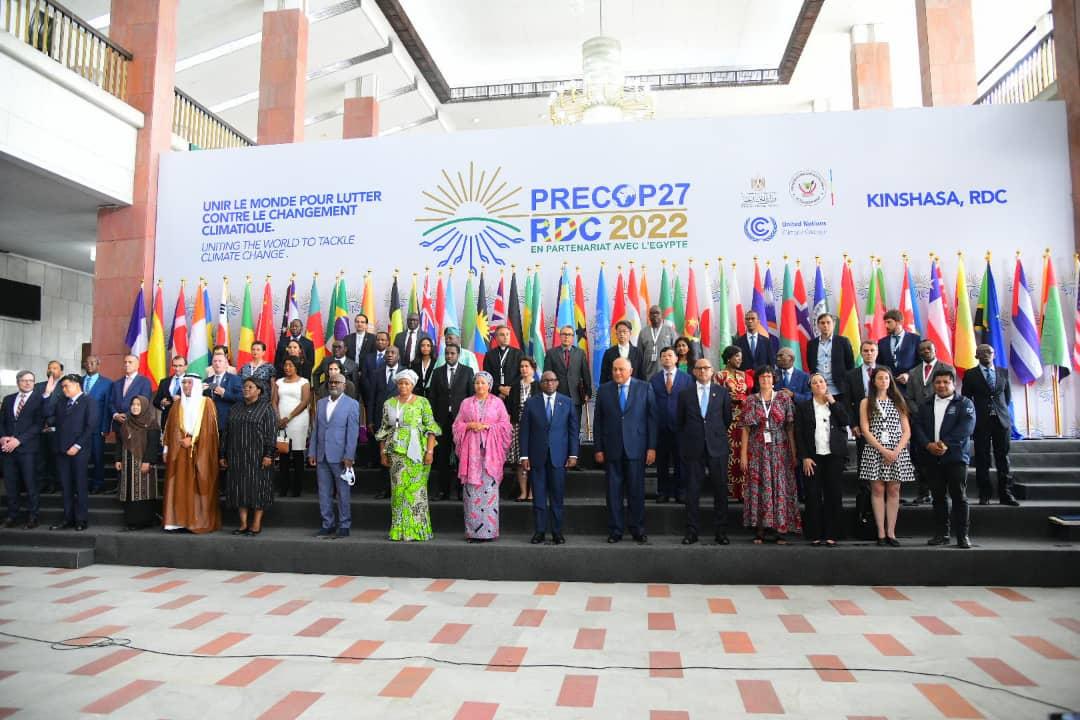 *Les membres des gouvernements participant à la cérémonie de Pré-COP 27*