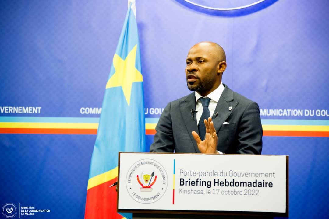 Le ministre de la communication et médias, Patrick Muyaya 