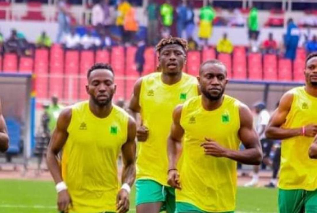 Les joueurs de l'AS VClub à l'échauffement d'avant-match, au stade des martyrs de Kinshasa. [Photo d'illustration]