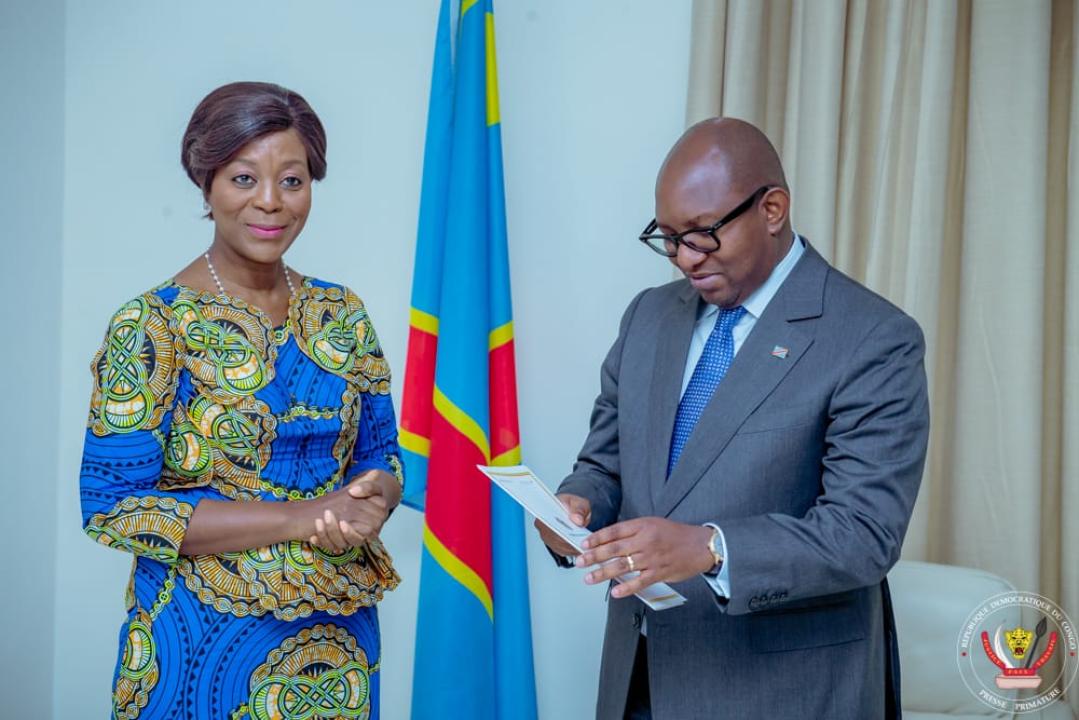 Le premier ministre Sama Lukonde et l'émissaire du président Denis Sassou Nguesso