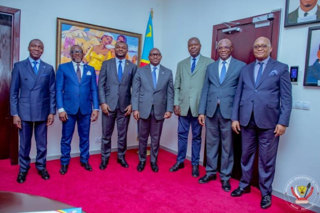 Le premier ministre Sama Lukonde et une délégation de l'organisation internationale pour le Bambou et le Rotin