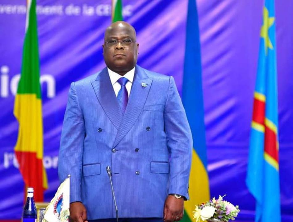 Le président en exercice de la CEEAC et président de la RDC, Félix Tshisekedi