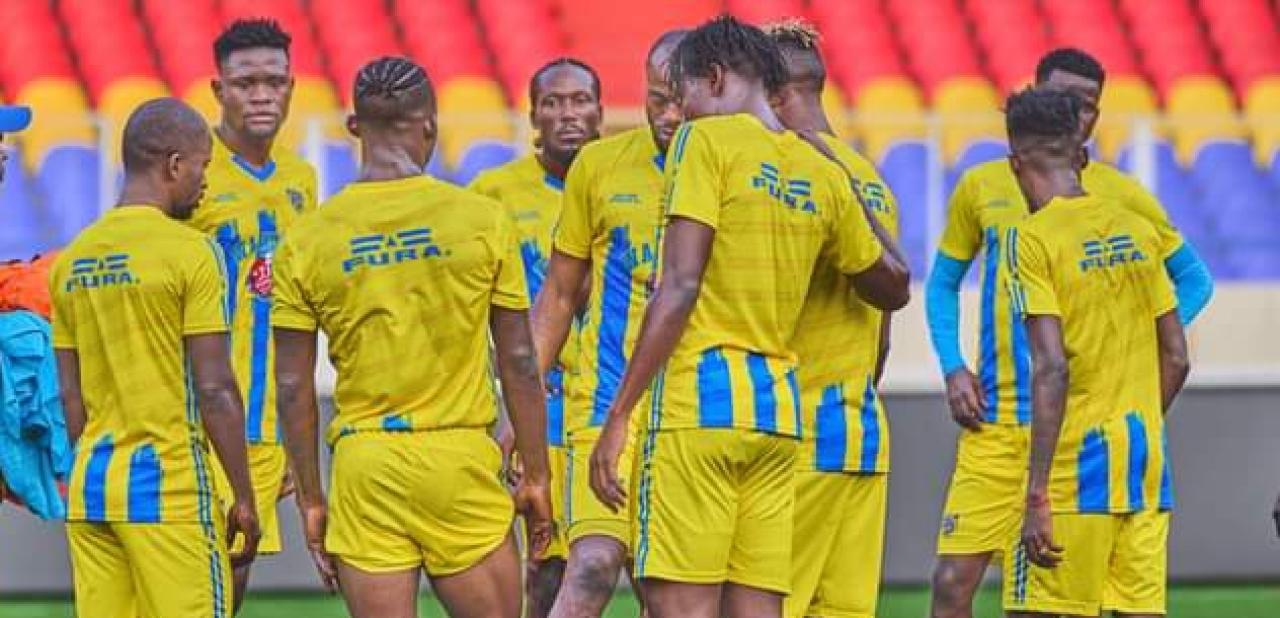 Les joueurs du FC Saint-Éloi Lupopo, en pleine séance d'entraînement, au stade des martyrs de Kinshasa. [Photo d'illustration]
