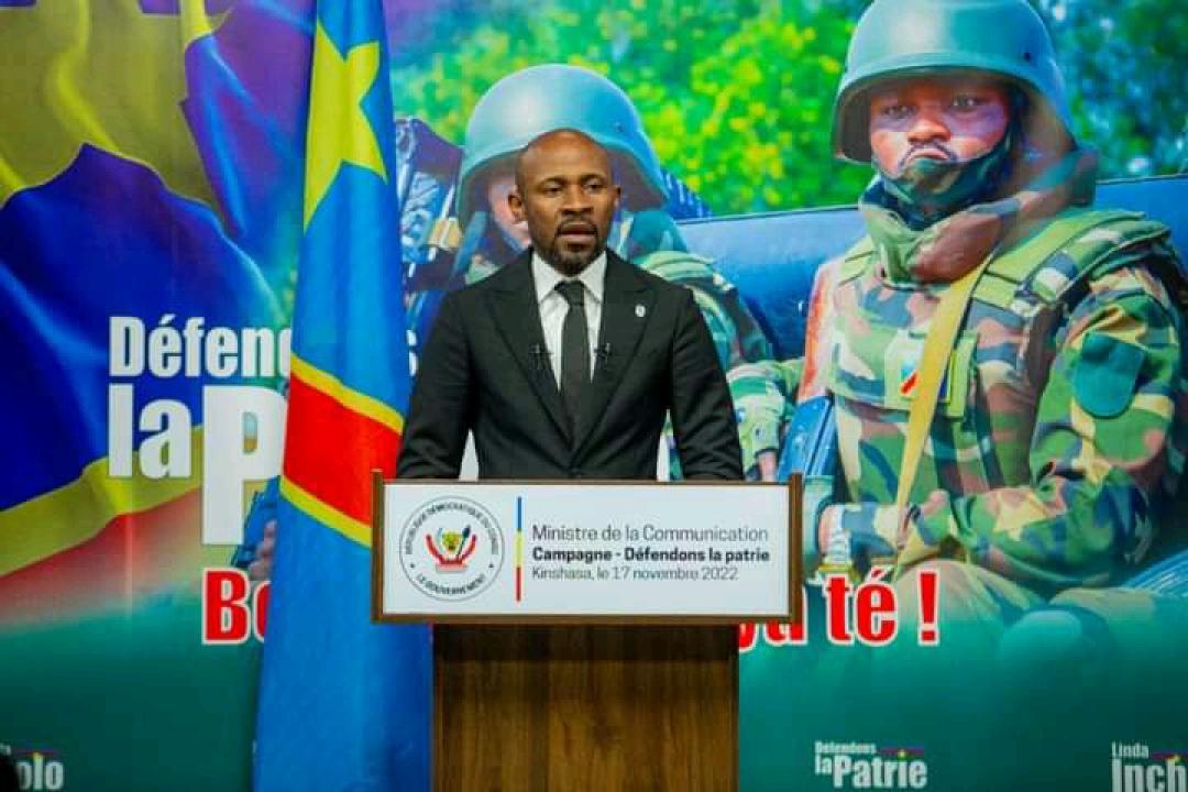 Le ministre des médias, Patrick Muyaya