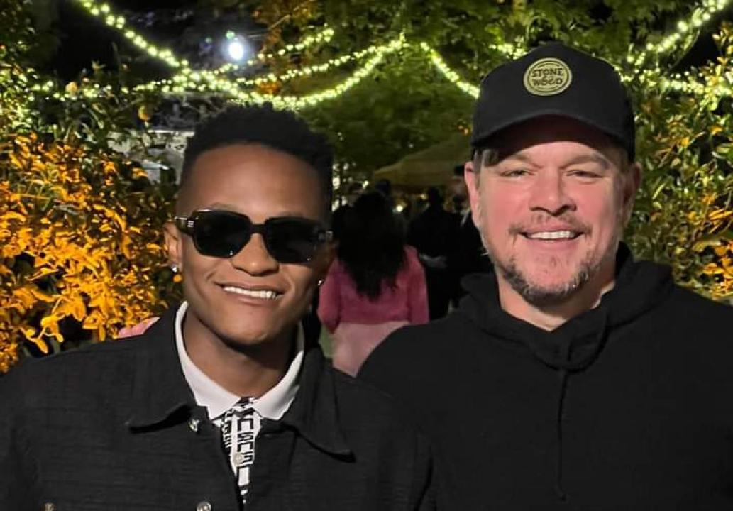 Innoss'b et Matt Damon, à Beverly Hills. [Photo d'illustration]