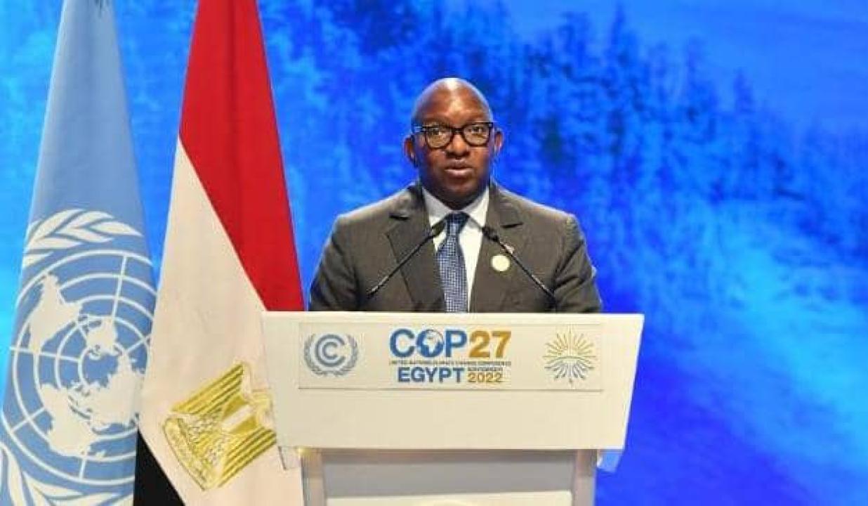 Le premier ministre Sama Lukonde à la Cop 27